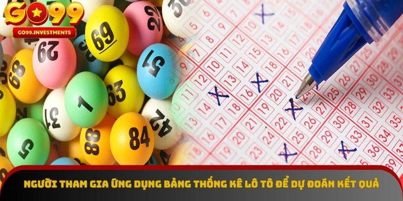 Người tham gia ứng dụng bảng thống kê lô tô để dự đoán kết quả